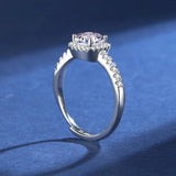 Excellent D Colour VVS1 Moissanite Ring 925 Silver Plating Jewelry Wedding Rings with GRA Certificate for Women