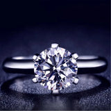 Classic 1/2/3ct VVS1 D Colour Moissanite Diamond Solitaire Rings for Women Silver Engagement Wedding Jewellery