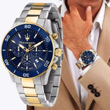 Maserati Original Green Water Ghost Trend Sports Watch Europe and America Style Authentic Quartz Wristwatch
