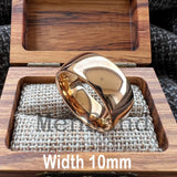 Rose Gold-Color Dome High Polished 2-10MM  Men Women Tungsten Carbide Wedding Rings