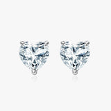 Excellent 1 Carat D Colour Moissanite Diamonds Stud Earrings For Women - Top Quality Sterling Silver Fine Jewellery - The Jewellery Supermarket