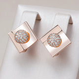 14K Gold Filled Unusual Shiny AAA Zircon Diamonds Dangle High Quality Jewellery Earrings