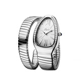 New Classic Top Brand Bling Zircon Diamonds Snake Shape Gold Silver Colour Scaleable Bracelet Ladies Quartz Watches