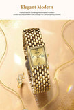 New Fashion Casual Luxury Gifts New Watches for Women Waterproof Square Dial Steel Belt Quartz Wrist Watches