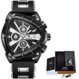 Brand New Fashion Silicone Sport Military Square Waterproof Chronograph Quartz Business Wristwatches for Men