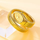 Famous Brand Dress Jewellery Fashion Quartz Snake Watch For Women