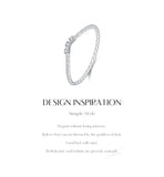 Twisted Rope Thin Braided VVS1 D Colour Moissanite 925 Silver Stacking Ring