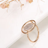 AAA Zircon Diamonds Full Paved 14K Filled Gold Unique Luxury Design Ring