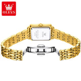 Elegant Women's Watch - Top Fashion Business Waterproof Stainless Steel Zircon Diamonds Luxury Quartz Watches