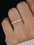 Luxury VVS1 D Colour Moissanite Diamond Simple Round Rings Quality Fine Jewellery