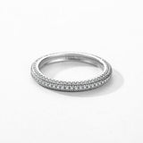 New Silver Luxury Sparkling Clear AAAA Simulated Diamonds Ring - Wedding Engagement  Fine Jewellery - The Jewellery Supermarket