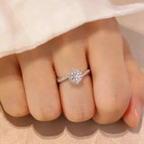 New Arrival 0.5-1ct Sparkling Full Moissanite Wedding Rings For Women - Twist Design Adjustable Fine Jewellery