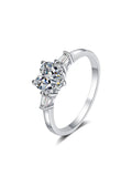 Fabulous Heart-shaped GRA Moissanite Diamonds Sterling 925 Silver Simple Marriage Proposal Fine Jewellery