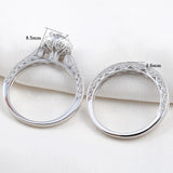 Terrific 1.88Ct Brilliant Round White AAAAA Quality High Carbon Lab Created Diamond Wedding Engagement Rings Sets - The Jewellery Supermarket