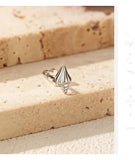 Multi -Styles 925 Silver Geometric Moissanite Heart Screw Stud Helix Earrings