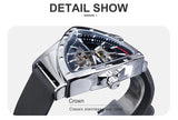 New Arrival Transparent Automatic WatchLuxury Silicone Strap Waterproof Luminous Fashion Mechanical Watches for Men