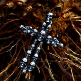 Popular 316L Stainless Steel Skull Cross Pendant Punk Bike Men's Necklace Pendant High Quality Jewellery  - The Jewellery Supermarket