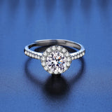 Awesome 100% Real Moissanite Ring  D Colour VVS1 Adjustable Size S925 Silver GRA Certificate Wedding Rings for Women