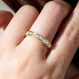 Brilliant 2.0MM D Colour VVS1 Moissanite Diamond Half Eternity Ring Fine Jewellery
