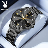 Elegant Fashion Luxury Brand Original Stainless Steel Waterproof Calendar Luminous Quartz New WristWatches