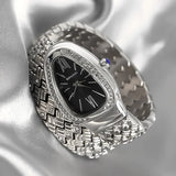 Luxury Snake Watches for Women  Top Brand Stainless Steel Creative Quartz Fashion Lady Dress Jewellery Wristwatches