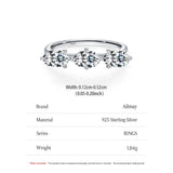 Luxury Dazzling Oval AAAA Lab Created Diamonds 925 Sterling Silver Ring