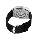 High Quality Watch for Men Triangle Steel Skeleton Mechanical Automatic Movement Waterproof Rubber strap Watches
