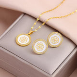 New Trendy 18K Gold Plated Necklaces Earrings For Women - Daily Wear Stainless Steel Jewellery Set  - The Jewellery Supermarket