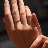 Classic Geometric VVS1 D Color Moissanite Rings 925 Sterling Silver Ring