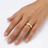 Classic Gold Colour Matte Tungsten Wedding Engagement Ring Couple for Men Women