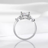 Amazing 3/4CT Pass Test D Colour Moissanite Diamonds Engagement Rings, Sparkling Wedding Engagement Silver Jewellery