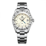NEW Luxury Brand 38mm Stainless Steel GMT Movement Sapphire Glass 20Bar Waterproof AD2063 Diver Quartz Watches