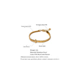 High Quality 18K Gold Plated Cuban Chain Stainless Steel Bracelet Bangle Quality Zircon Statement Fashion Jewellery - The Jewellery Supermarket