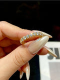Remarkable 0.1-0.5CT VVS1 D Colour Moissanite Diamond Engagement Eternity Ring