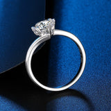 Admirable 1/2CT VVS1 D Colour Moissanite Diamond Rings S925 Silver Snowflake Engagement Wedding Band Fine Jewellery