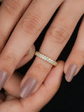 Luxury VVS1 D Colour Moissanite Diamond Simple Round Rings Quality Fine Jewellery