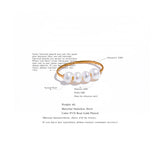 18K Gold Plated Natural Freshwater Pearls Stainless Steel Waterproof Index Finger Ring