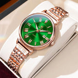 Luxury Classic Roman Scale Solid Stainless steel NEW Quartz Watches for Women Waterproof Date Women Wristwatches