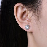 Superb 0.1-2CT Round Cut D Colour VVS1 Moissanite Diamonds Unisex Stud Earrings