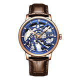 New Famous Brand Mechanical Watch - Men 30M Waterproof Luminous Steel Automatic Skeleton Dial Watch - The Jewellery Supermarket