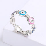 Fashion Colourful Enamel Handmade Enamel Epoxy Ring
