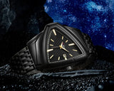 New Arrival Popular Triangle Men's Watches - Large Dial Quartz Steel Band Casual Personality Calendar Wristwatches