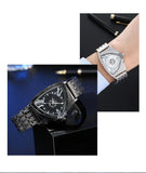 Luxury Brand Triangle Men Sports Quartz Watches For Men - Stainless Steel Golden Waterproof Popular Wrist Watches