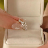 Terrific GRA Certified Round Classic Six Claws Moissanite Engagement Wedding Rings Sterling Silver Fine Jewellery