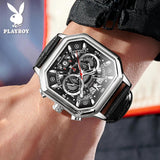 High Quality Luxury Quartz Watch - Leather Strap Fashion Waterproof Business Casual Top Brand Watches for Men