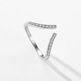 Impressive Classic Sparkling AAAA Simulated Diamonds Open Ring - Wedding Engagement Luxury Fine Jewellery - The Jewellery Supermarket