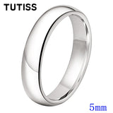 Shiny White Gold Color 2/3/4/5/6/7/8/10mm Tungsten Carbide Rings for Men Women