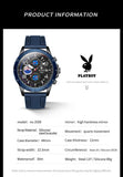 High Quality Fashion Trend Luxury Brand Original Silicone Strap Waterproof Quartz Multifunction Men's Wrist Watches