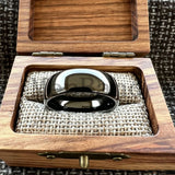 High Polished Dome 6mm 8mm Blue/Black/Gunmetal Men Women Tungsten Carbide Rings