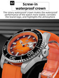 Super Blue Luminous 200M Waterproof Stainless Steel Sports Diving Quartz Watches